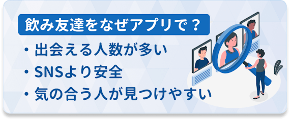 飲み友　アプリで探すワケ