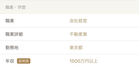 ゼクシィ縁結び_年収証明済み